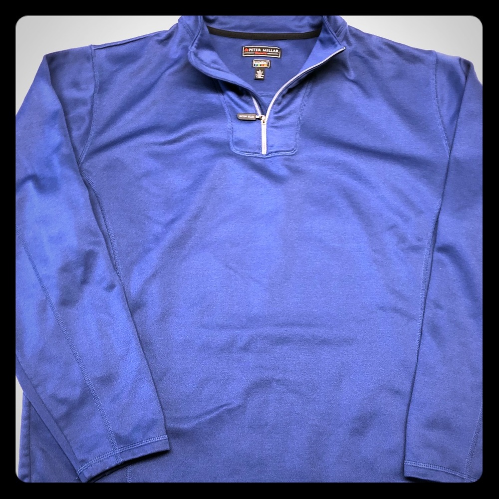 Peter Millar navy blue quarter zip